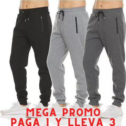 Mega Oferta Navideña PAGA 1 Y LLEVA EL 3💥Pantalón jogger para hombre estilo sudadera