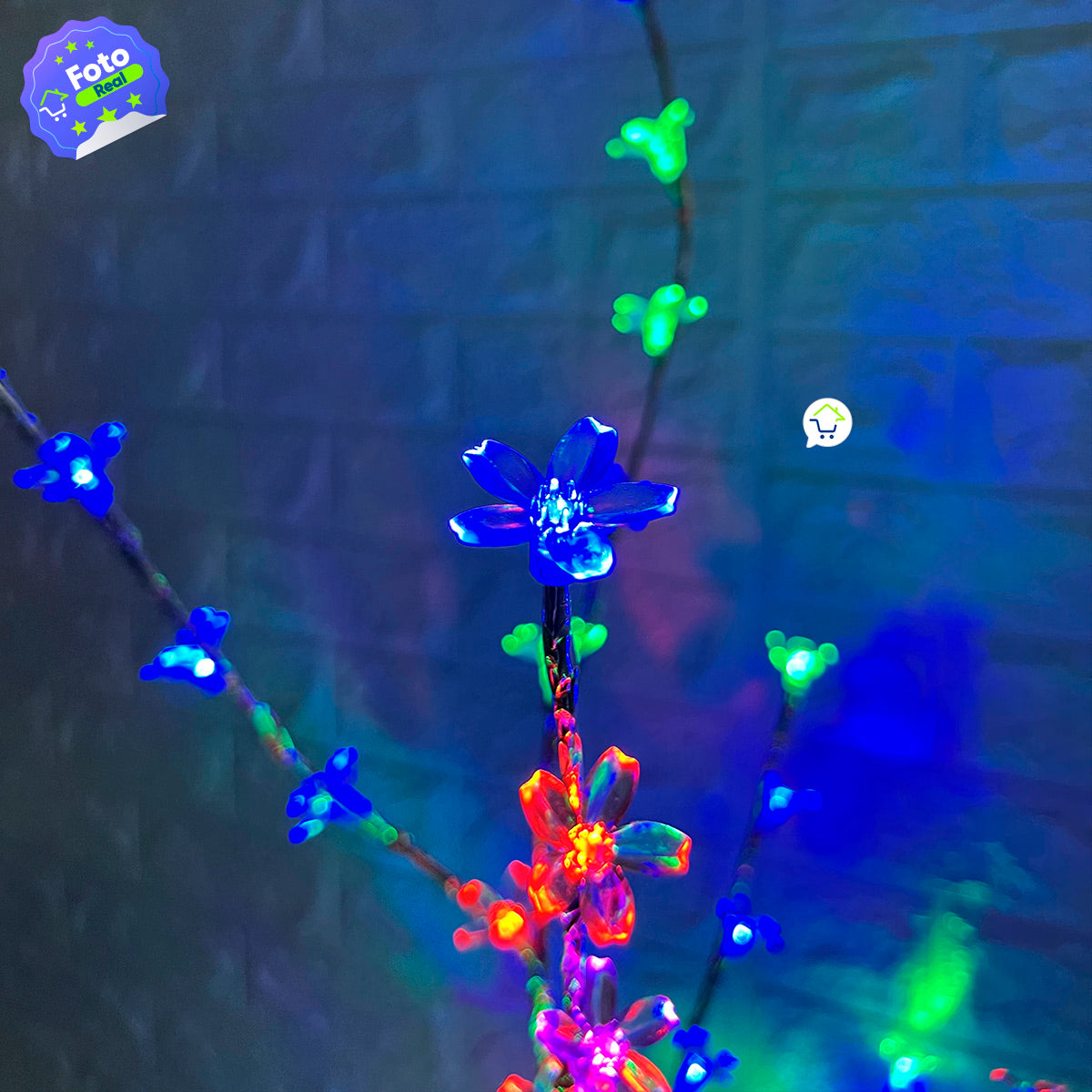 Chamizo Navideño Multicolor de 1.50m con luces led🎄HOY CON 50% DCTO