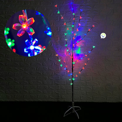 Chamizo Navideño Multicolor de 1.50m con luces led🎄HOY CON 50% DCTO