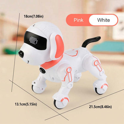 Perro robot inteligente a control remoto - Con sonidos y luces realistas💥HOY CON 50% DCTO