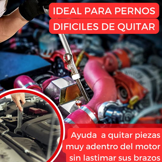 Extensión de llave: 🔧Ideal para esos lugares difíciles y esas tuercas pegadas