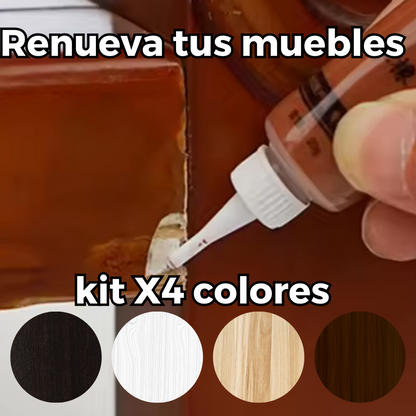 Madera Liquida®:Quita cualquier rayón en segundos 👌 Kit X4 colores