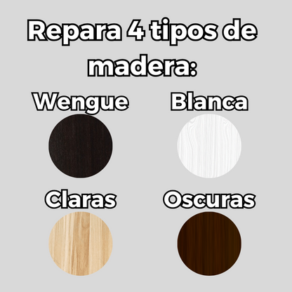 Madera Liquida®:Quita cualquier rayón en segundos 👌 Kit X4 colores