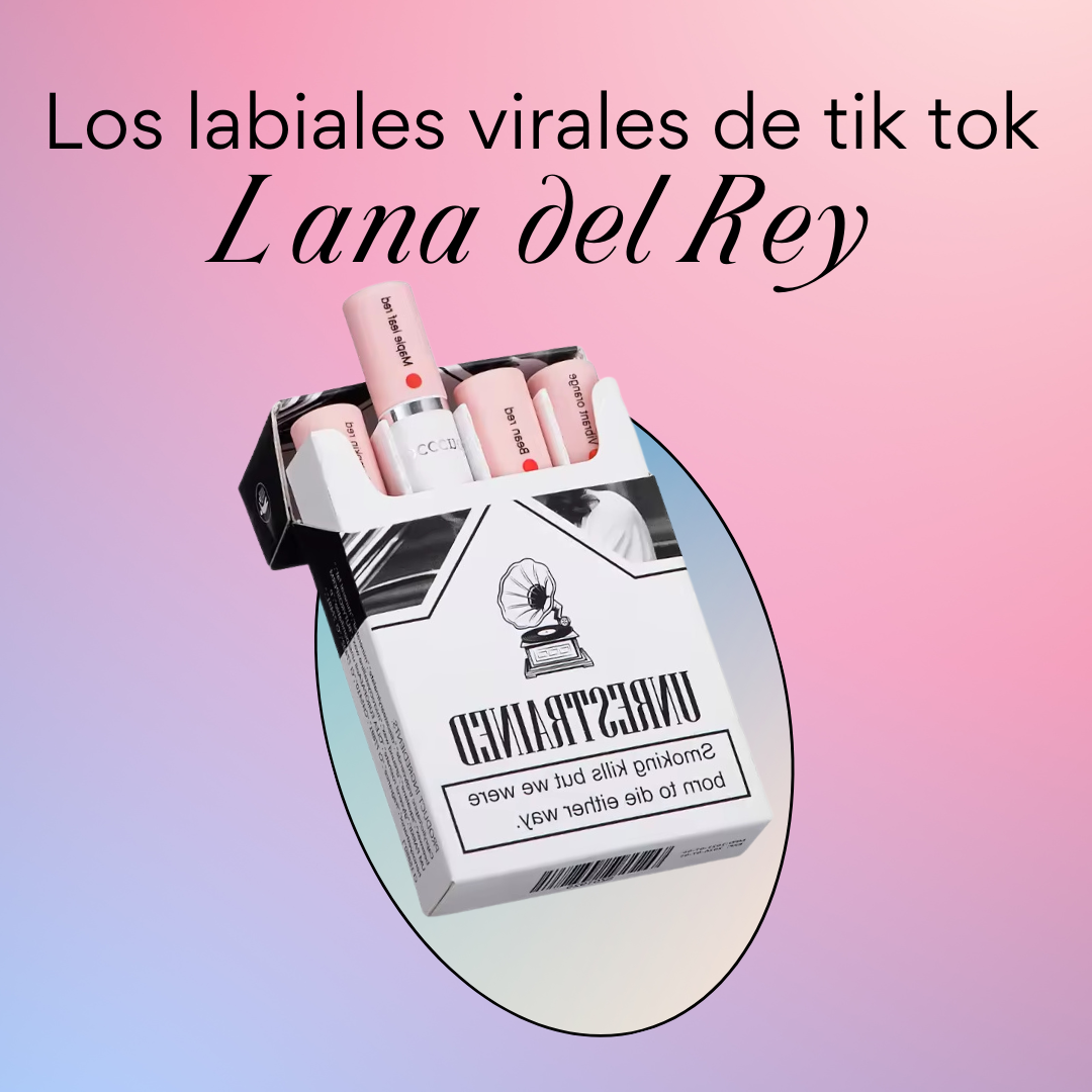 Labiales Virales: Lana del Rey X4 colores + empaque de lujo