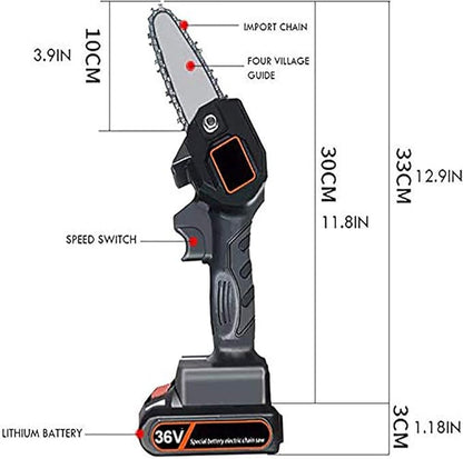 Mini Motosierra eléctrica de 24V - Incluye ACCESORIOS💥Hoy con 50% DCTO