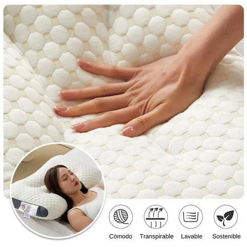 Almohada ortopédica 3D antialérgica - Protege tu cuello y columna✨Lleva la segunda A MITAD DE PRECIO