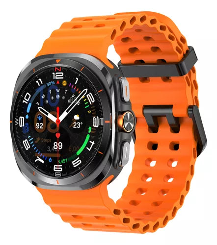 Smartwatch GALAXY ULTRA Z7 2025 - Color naranja, con pantalla de cristal de zafiro y visión nocturna