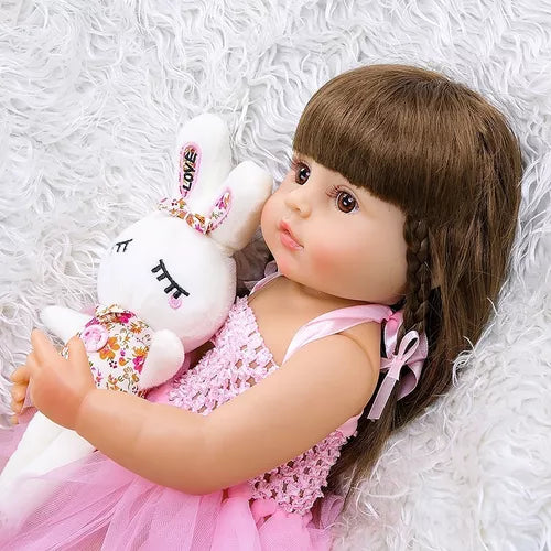 Muñeca realista Reborn con certificado de nacimiento - Mide 55 cms+ 🎁GRATIS Accesorios