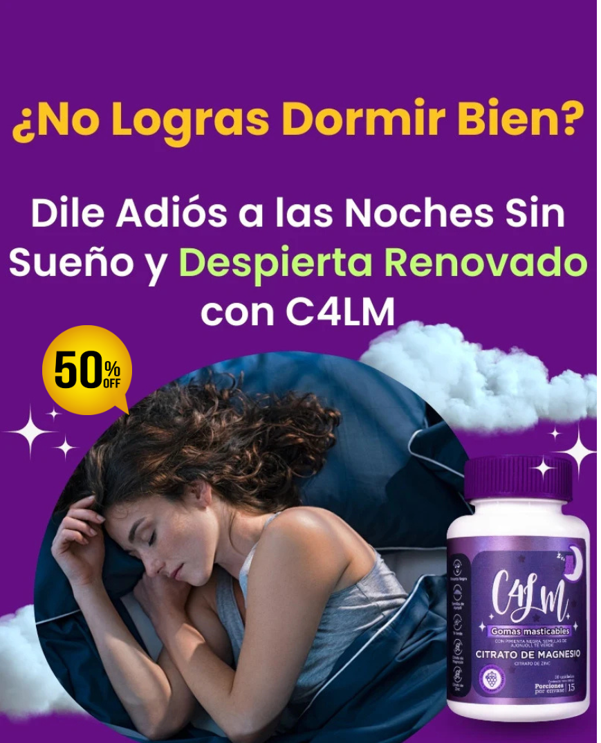 Gomas para dormir CALM® a base de citrato de magnesio X30 unidades💥HOY 50% DCTO