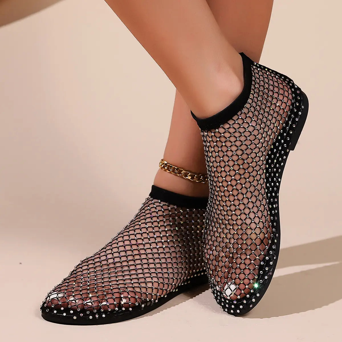 Sandalias Emperatriz: 💎Malla egipcia con piedras semipreciosas incrustadas