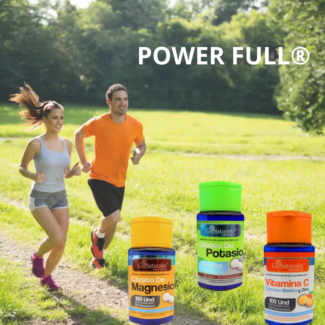 Power Full® Multivitamínico x3 (incluye Potasio, Magnesio y Vitamina C) Cada una por 100 pastas