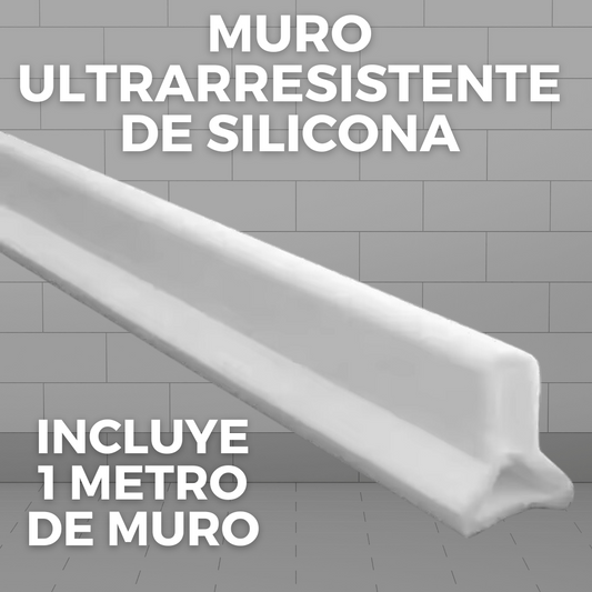 Muro de 1 metro de silicona ultrarresistente: 💧Mantén al agua en su lugar