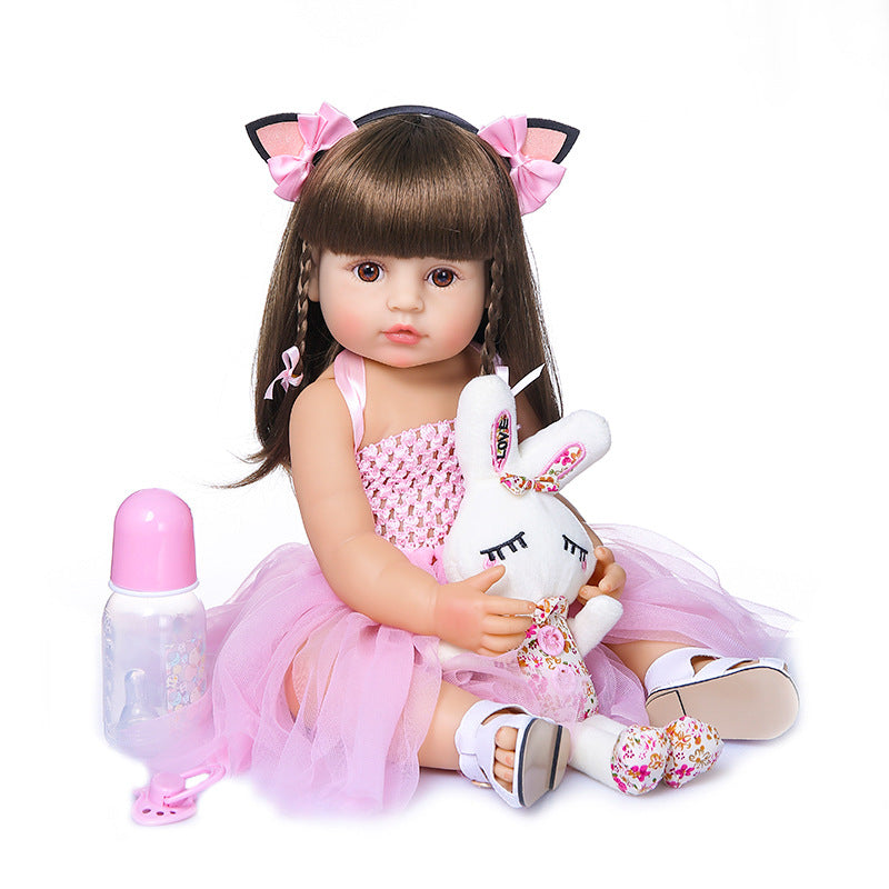 Muñeca realista Reborn con certificado de nacimiento - Mide 55 cms+ 🎁GRATIS Accesorios